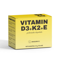 Vitamin D3 + K2 + E, 30 vrečk